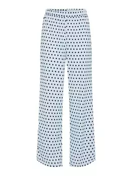 Широкие брюки PIECES PCLuni, белый