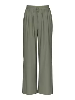 Широкие брюки PIECES PCNya, оливковый
