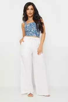 Широкие брюки Pixiegirl Petite, белый