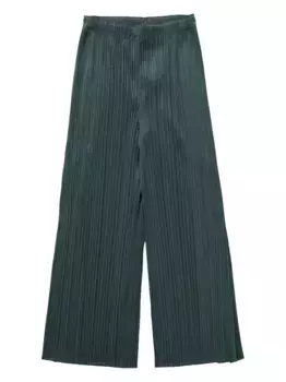 Широкие брюки Pleats Please Issey Miyake, зеленый