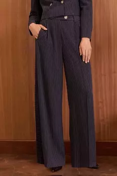 Широкие брюки по фигуре Love & Roses, синий