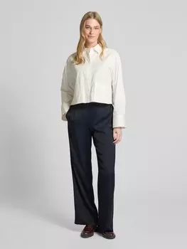 Широкие брюки прямого кроя из вискозного атласа Marc O'Polo