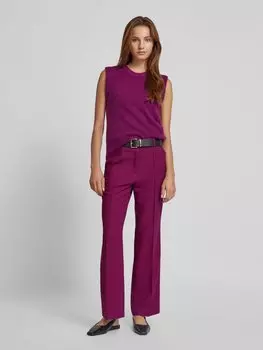 Широкие брюки прямого кроя с фиксированной стрелкой s.Oliver BLACK LABEL, фиолетовый