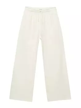 Широкие брюки Pull&Bear, экрю