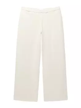 Широкие брюки Pull&Bear, экрю