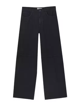 Широкие брюки Pull&Bear, антрацит