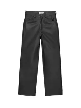 Широкие брюки Pull&Bear, черный