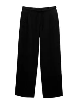 Широкие брюки Pull&Bear, черный