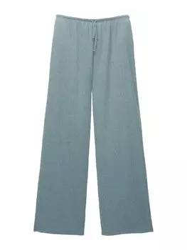 Широкие брюки Pull&Bear, цвет Cyan blue