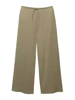 Широкие брюки Pull&Bear, хаки
