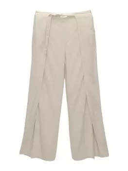 Широкие брюки Pull&Bear, кэмел