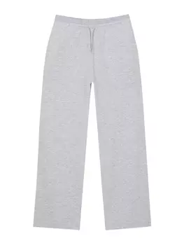 Широкие брюки Pull&Bear, пятнистый серый