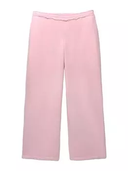 Широкие брюки Pull&Bear, розовый