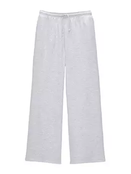 Широкие брюки Pull&Bear, серый