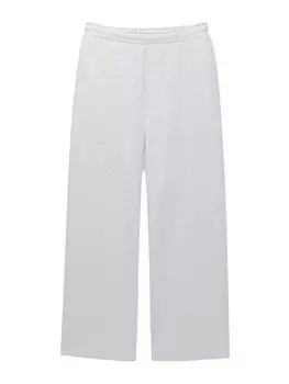 Широкие брюки Pull&Bear, светло-серый