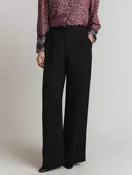 Широкие брюки рэйко Ghost, черный