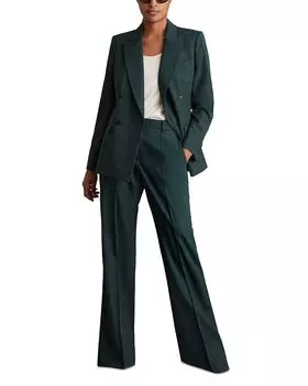 Широкие брюки REISS, зеленый