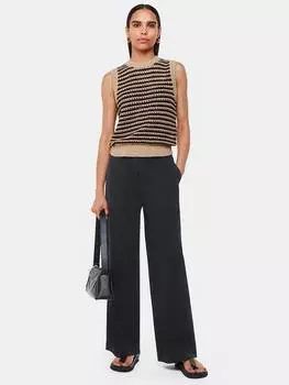 Широкие брюки рут Whistles, цвет Washed Black