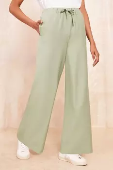 Широкие брюки с эластичным поясом Friends Like These, зеленый