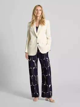 Широкие брюки с эластичным поясом Milano Italy, темно-синий