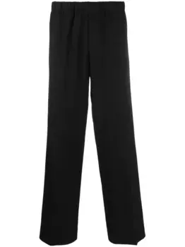 Широкие брюки с эластичным поясом SANDRO, черный