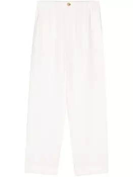 Широкие брюки с эластичным поясом Vince, белый