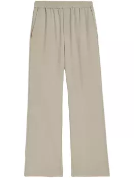 Широкие брюки с аппликацией Ami de Coeur AMI Paris, бежевый