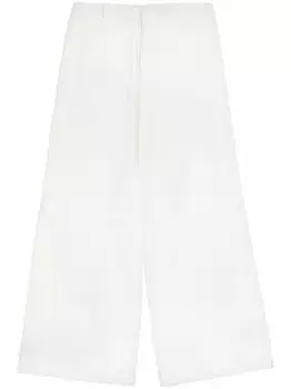 Широкие брюки с кулиской MM6 Maison Margiela, белый