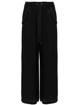 Широкие брюки с кулиской PINKO, черный