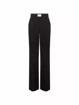 Широкие брюки с логотипом Dolce&Gabbana, черный