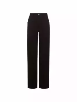 Широкие брюки с логотипом MM6 MAISON MARGIELA, черный