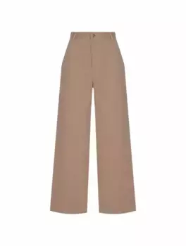 Широкие брюки с логотипом Moncler, бежевый