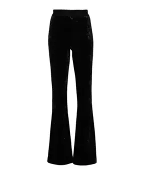 Широкие брюки с логотипом на талии Versace Jeans Couture, черный