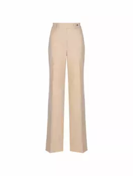 Широкие брюки с люрексом Kiton, бежевый