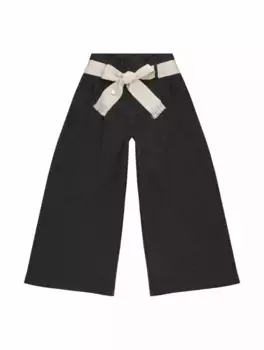 Широкие брюки с люрексом Monnalisa, серый