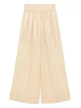 Широкие брюки с люрексом Peserico, нейтральный