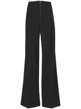 Широкие брюки с молнией Proenza Schouler, черный