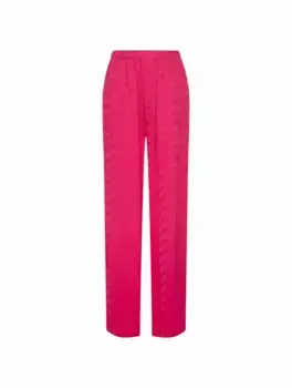 Широкие брюки с монограммой Balenciaga, розовый