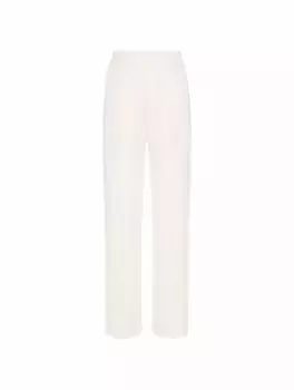 Широкие брюки с монограммой Victoria Beckham, белый