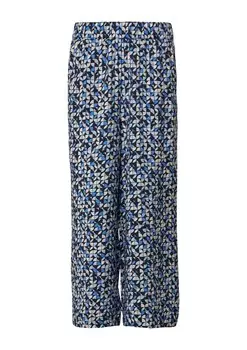 Широкие брюки s.Oliver, цвет Blue/Light blue/Dark blue