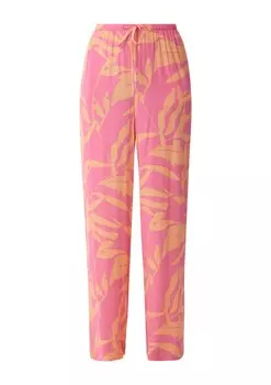 Широкие брюки s.Oliver, цвет Orange/Pink