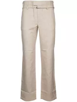 Широкие брюки с поясом Jacquemus, серый