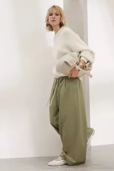 Широкие брюки с поясом & Other Stories, хаки