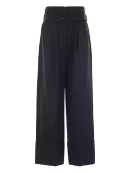 Широкие брюки с поясом Simone Rocha, синий