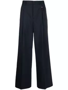 Широкие брюки с потайной застежкой Scotch & Soda, синий