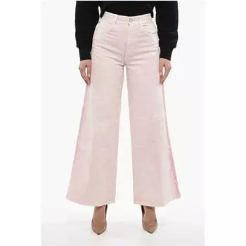 Широкие брюки с пятью карманами и фирменными полосками Stella Mccartney, Multicolor