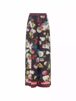 Широкие брюки с принтом Garden Dolce&Gabbana, мультиколор