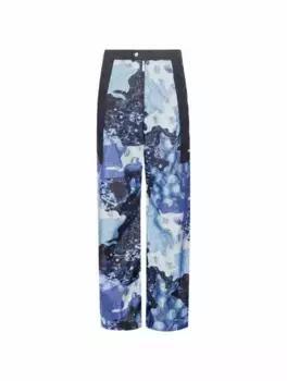 Широкие брюки с принтом Off-White, мультиколор
