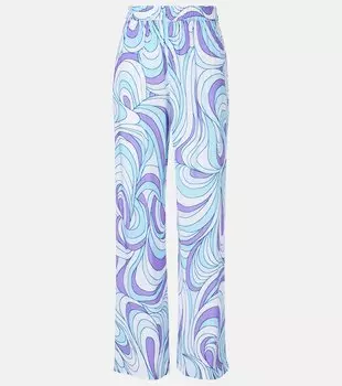 Широкие брюки с принтом Olivia Melissa Odabash, Whirl