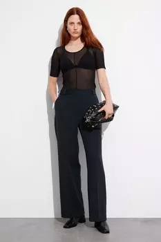 Широкие брюки с прижатыми складками & Other Stories, синий